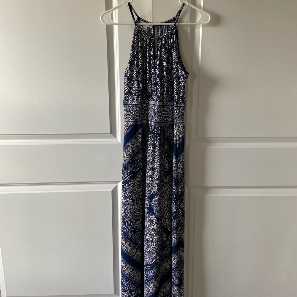 London times navy maxi dress